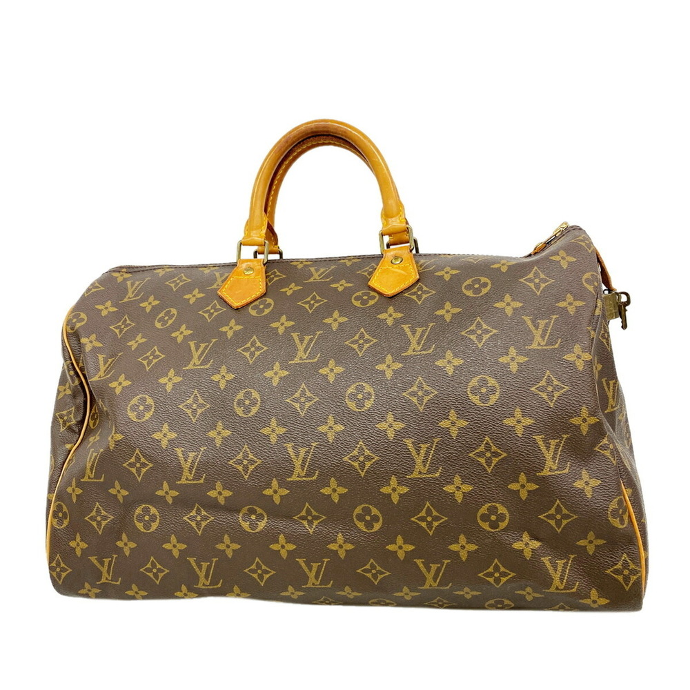 Louis Vuitton Monogram Speedy 40 Handbag M41106 Brown Women's
